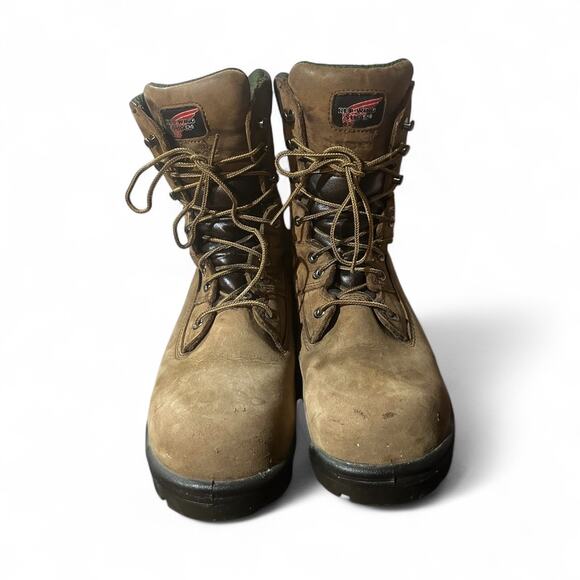 Red Wing Mens Steel Toe Brown Boots Size 10 D ASTMF 2413-11 Safety Waterproof - Picture 4 of 9